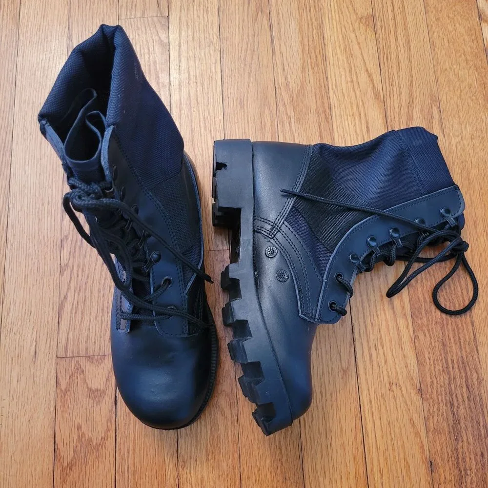 Rothco 6R Black Military‎ Combat Boots Lace Up Moto Grunge High Top